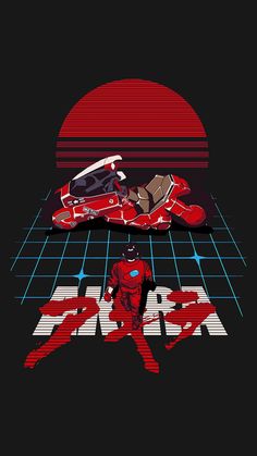 an image of the back to the future movie poster with a man in a red space suit