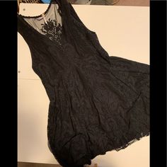 Beautiful Lace Mini Dress From Fp. Never Worn. Quarantine Clean Out In Progress. Free People Black, Lace Mini Dress, Free People Dresses, Clean Out, Black Lace, Colorful Dresses, Free People, Mini Dress, Womens Dresses