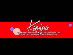 a red and black striped background with the words karma on it's left side