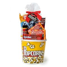 Features . This ready to give JUMBO sized gift set comes wrapped in cello with a bow and gift tag . Included with the jumbo sized serving Popcorn tub are 2 Movie time drink cups Twizzlers Corn on the Cob pre-popped popcorn 2 bags of microwave popcorn and a jar of Movie Theater Style Seasoning.. An excellent gift item with high perceived value to make any gift giver look great . Color - Multi colored Redbox Gift, Movie Night Basket, Diy Movie Night, Movie Night Gift Basket, Movie Night Gift, Auction Baskets, Raffle Basket, Teacher Holiday Gifts, Raffle Baskets