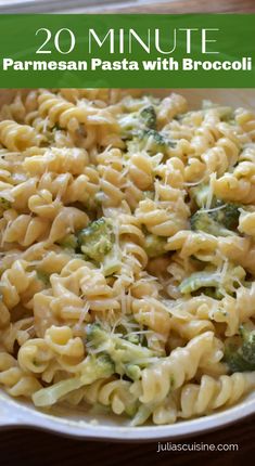 20 Minute Parmesan Pasta with Broccoli Side Pasta, Easy Pasta Dinner Recipes, Pasta Broccoli, Pasta With Broccoli, Quick Pasta Recipes, Easy Pasta Dinner, Quick Pasta