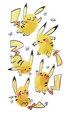 some very cute little pikachu characters