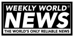 the weekly world news logo is shown