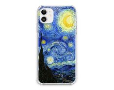 an iphone case with the starr night painting on it