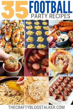 the 25 football party recipes are great for game day, tailgating or any sports event