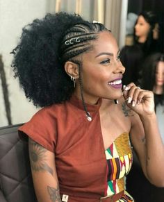 Afro Puff Hairstyles, Braids Jumbo, Short Afro Hairstyles, Cabello Afro Natural, Hair Evolution, Hair Puff, Afrikaanse Mode, Braided Cornrow Hairstyles