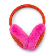 Adorable with fake fur? Way cool! No Boundaries Faux-Fur Knit Earmuffs make a bold and beautiful addition to any cold-weather look. Whether you're rocking a puffer or a peacoat, these earmuffs will complement your style. Enjoy irresistible comfort no matter the forecast with these faux-fur earmuffs. Makes a great gift idea, too! Only at Walmart. Size: One Size.  Color: Orange.  Gender: female.  Age Group: adult. Pink Ugg Earmuffs, Fuzzy Earmuffs, Strawberry Earmuffs, Pink Earmuffs, Fur Earmuffs, Accessories Ear, Fake Fur, Earmuffs, Winter Knits