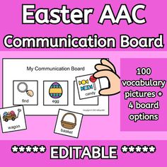 an easter themed poster with words and pictures