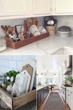 the kitchen is clean and ready to be used as a place for cooking or eating