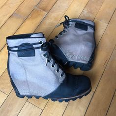 Reposhing This Item I Purchased From @Gmegs1983. Loved It, But Ready To Rotate For Something New. Questions? Leave A Comment Below! Sorel Womens, Sorel Shoes, Wedge Boots, Timberland Boots, Winter Rain, Black Tan, Black And Tan, Something New, Rain Boots