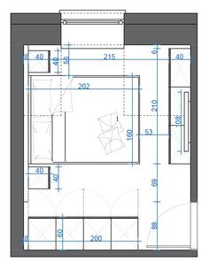 the floor plan for a small bathroom