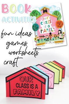 an image of children's crafts with the words fun ideas games worksheets craft