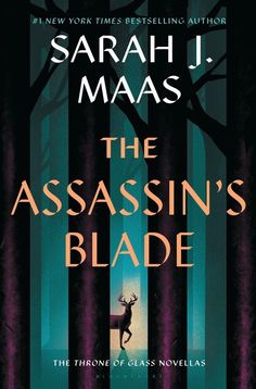 the book cover for the assassin's blade by sarah j maas, which is