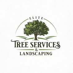 the logo for tree services and landscaping