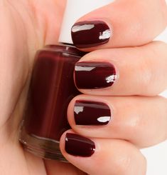 Essie Shearling Darling Nail Lacquer Essie Fall Colors, Essie Shearling Darling, Essie Nail Polish Colors, Pretty Nail Polish Colors, Nail Polish Colors Fall, Pretty Nail Polish, Stylish Nails Designs, Garnet Red