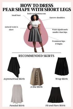 Pear Shape Skirts, Pear Body Skirt, Pear Shaped Skirt Outfits, A Line Skirts Outfits, Skirt For Pear Shape Body Types, Skirt Pear Shape, Skirt For Pear Shape, A-line Skirt, Clothing Styles For Short Women