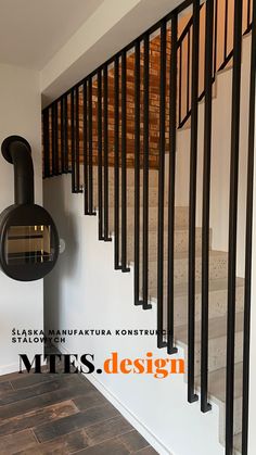 an image of a stair case that is on the wall