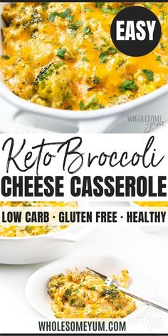 keto broccoli cheese casserole with low carb gluten free healthy