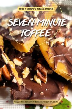 seven minute toffee recipe with nuts and chocolate