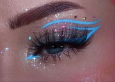 Edc Makeup, Rhinestone Makeup, Brow Tint, Graphic Makeup, Rave Makeup, Sleepy Head, Eye Makeup Pictures