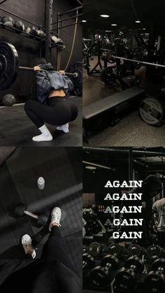 a man squatting down in front of a gym machine