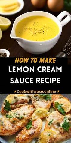 how to make lemon cream sauce recipe