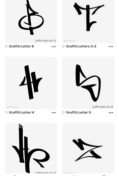 the different types of letters and numbers are shown in this diagram, which shows how each letter