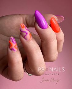 Purple Nails Simple, Lilac Nail Designs, Nails Verano, Lilac Nails Design, Lilac Shades, Glitter French Nails, Bright Nail Designs, Nail Designs Ideas, Makeup Nails Designs