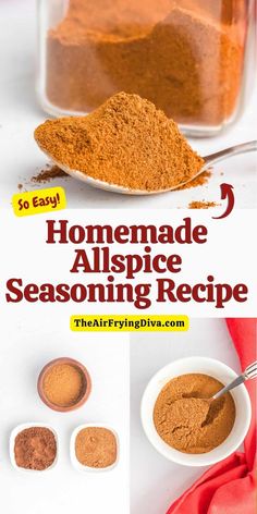 homemade allspice seasoning recipe in a jar