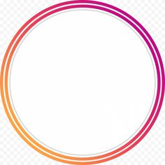 an orange and pink circle on a white background