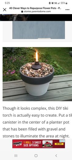 an article about how to make a fire pit with rocks and gravel in the center