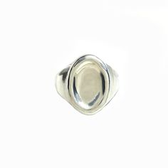 Worry Stone Ring in Sterling Silver- features a worry "stone" shaped face that tapers smoothly into the band. The concave indent creates a soft, smooth area perfect for rubbing and fiddling. A great ring for fidgety hands. The face of the ring measures 19mm tall X 13mm wide. The band tapers to approx 2.5mm in the back. Due to the handmade nature of our items, please allow 2-3 weeks for production. How To Make Rings, Dope Jewelry, Worry Stones, Handmade Rings, I Love Jewelry, Silver Rings Handmade, Mellow Yellow, Jewelry Inspo, Dream Jewelry