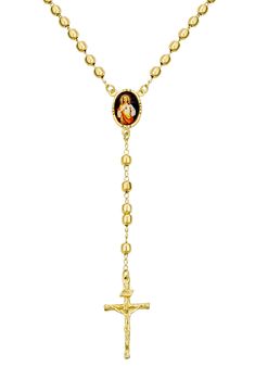 Show your faith with this rosary crucifix Y-necklace finished in glossy goldtone plate. Lobster clasp closure Goldtone plate Made in Brazil Cross Rosary, Alexander Hamilton, Holy Cross, Jewelry Lookbook, Made In Brazil, Bling Jewelry, Rosary, Lobster Clasp, Nordstrom Rack