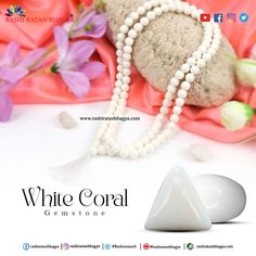 certified white coral stone