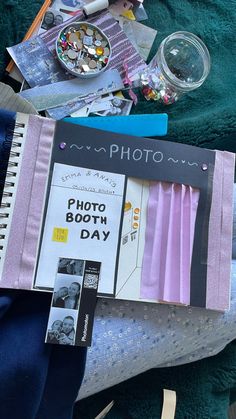 Scrap booking , photomaton , photo Album Book Ideas, Scrapbook 2000s, Memory Scrapbook Cover, Bestie Scrapbook Page Ideas, Scrapbook Flip Through, Photo Booth Scrapbook Ideas, Friends Book Ideas, Friend Book Ideas, Bff Book Ideas