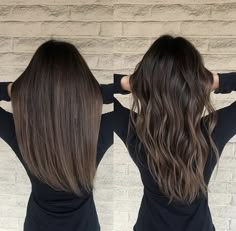 Ash Chocolate Brown Hair Color, Chocolate Brown Balayage Straight Hair, Brunette Balayage Straight Hair, Color Straight Hair, Ash Brunette, Medium Brunette Hair, Dark Brown Hair Balayage, Ice Hair, Balayage Straight