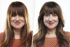 Photos: How to Cut Your Own Bangs Trim Bangs At Home, Bangs At Home, Trim Bangs, Trim Your Own Hair, Straight Across Bangs, Cut Bangs, Healthy Videos, Bangs Tutorial, How To Cut Your Own Hair