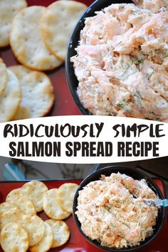 this deliciously simple salmon spread recipe is the perfect appetizer for any party