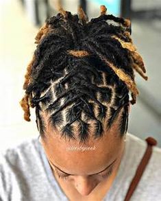 Loc Styles With Undercut, Braids With Dreads, Loc Parting, Spider Braids, Women Loc Styles, Short Loc Styles For Women, Loc Styles For Women, Short Loc Styles, Short Locks