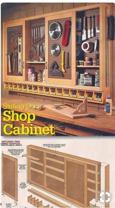 an image of a woodworking shop cabinet