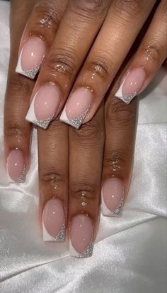 Dip Powder On Acrylic Nails, Wedding Nail Inspo Bridesmaid, Short Work Nail Designs, Short Gel Extension Nails, Short Classic Nails, Short Work Nails, Promotion Nails, Cabo Nails, Sophisticated Nails