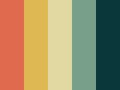 the color palette for an upcoming project