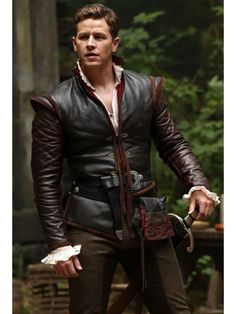 Product Features: Material: Genuine Leather Inner: Viscose Lining Pockets: Two Side, Two Inner Sleeves: Full Length Collar: Standup Style Closure: Zipper and Belted Front Color: Black and Brown The post Once Upon A Time Prince Charming Brown Leather Jacket appeared first on Celebrity Jackets. Prince Costume, Great Halloween Costumes, Josh Dallas, Fantasy Costumes, Brown Leather Jacket, Prince Charming