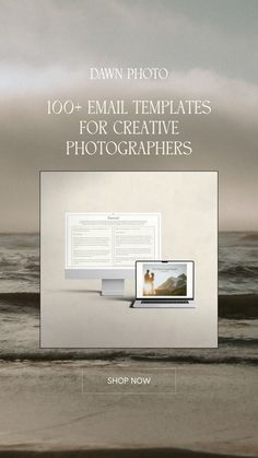 the front cover of dawn photo's email templates for creative photographers