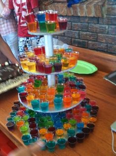 Are you looking for the best 21st birthday ideas? This post shows you 33 ways to have a night you will never forget. Jello Shot Cake, Tropisk Fest, Bachelorette Party Shots, 21 Party, Fest Temaer, Jello Shot, Party Shots, 21st Party, Birthday Party 21