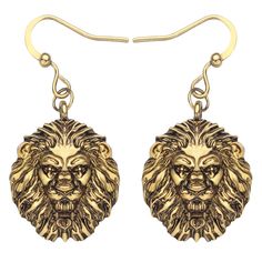 PRICES MAY VARY. Antique Head Lion Design Earrings Weight:9.0g Size:21mm x 19mm approximately &0.83"tall &0.75"width This beautiful dangle earrings contain absolutely no nickel or lead, making them safe for people with nickel and lead allergies. Add this great pair of earrings to your jewelry collection and have peace of mind every time you wear them. Attractive and pretty appearance,match any style of your outfit to highlight the outfit look.It is a perfect gift for your wife or girl friend. We Lion Earrings, Lion Design, Snake Earrings, Earring Tree, Beaded Hoop Earrings, Earrings Drop, Antique Earrings, Rhinestone Necklace, Online Earrings