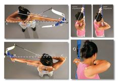 four images show how to use the bow and arrow for an arm - length swing