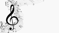 an image of musical notes on white background