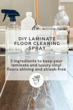 diy laminate floor cleaning sprays on a table