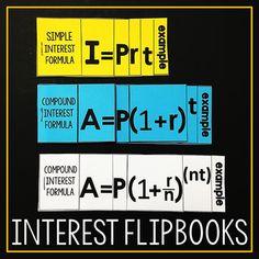 some type of book with different types of books on it and the words interest flipbooks